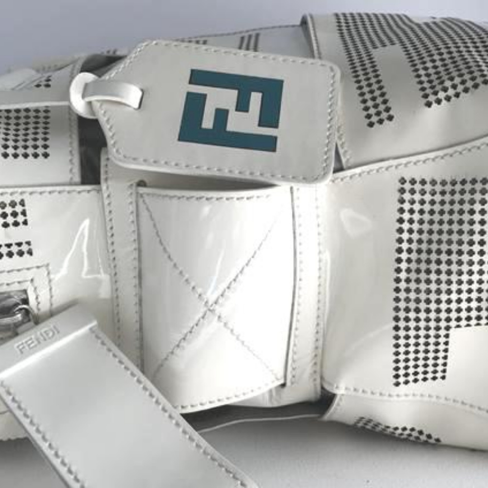 GONE! Fendi Large Crossword Patent Leather Bag - Picture 6 of 9